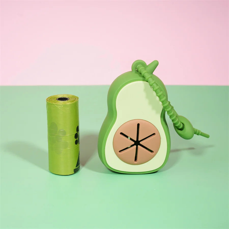 Dispensador de Bolsas para Desechos de Perro con Forma de Aguacate