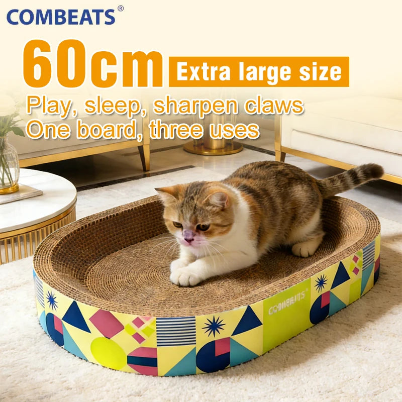 Rascador y Cama para Gatos Extra Grande de 60CM – 2 en 1