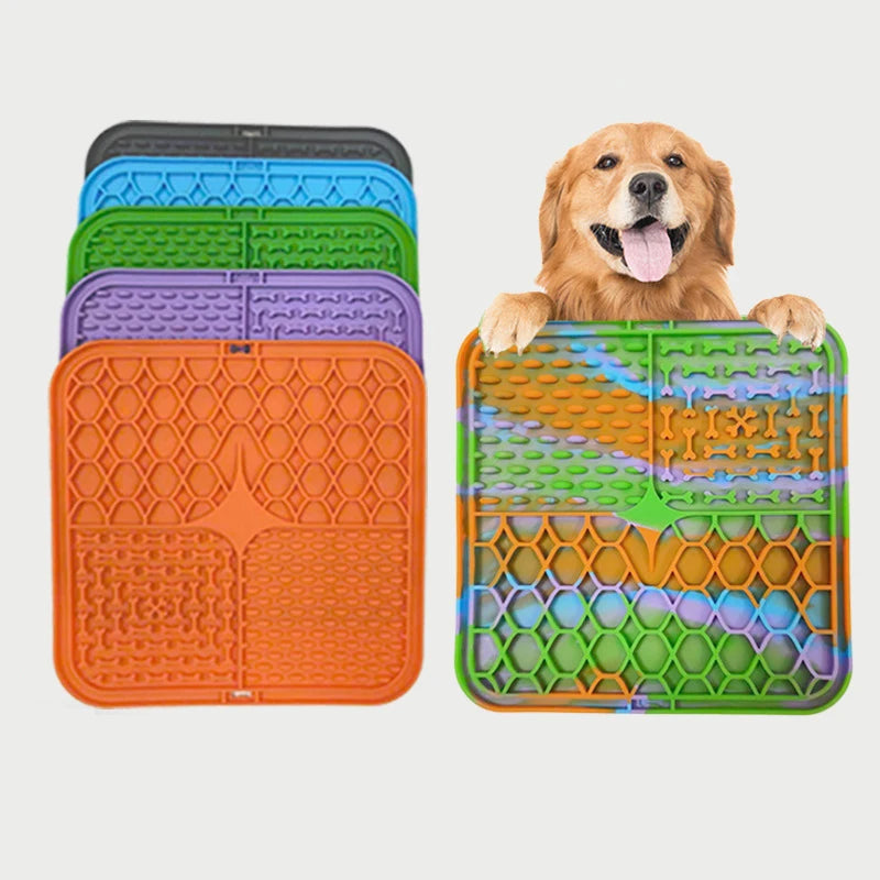 Alfombra de Silicona para Mascotas – Alimentador Lento para Perros
