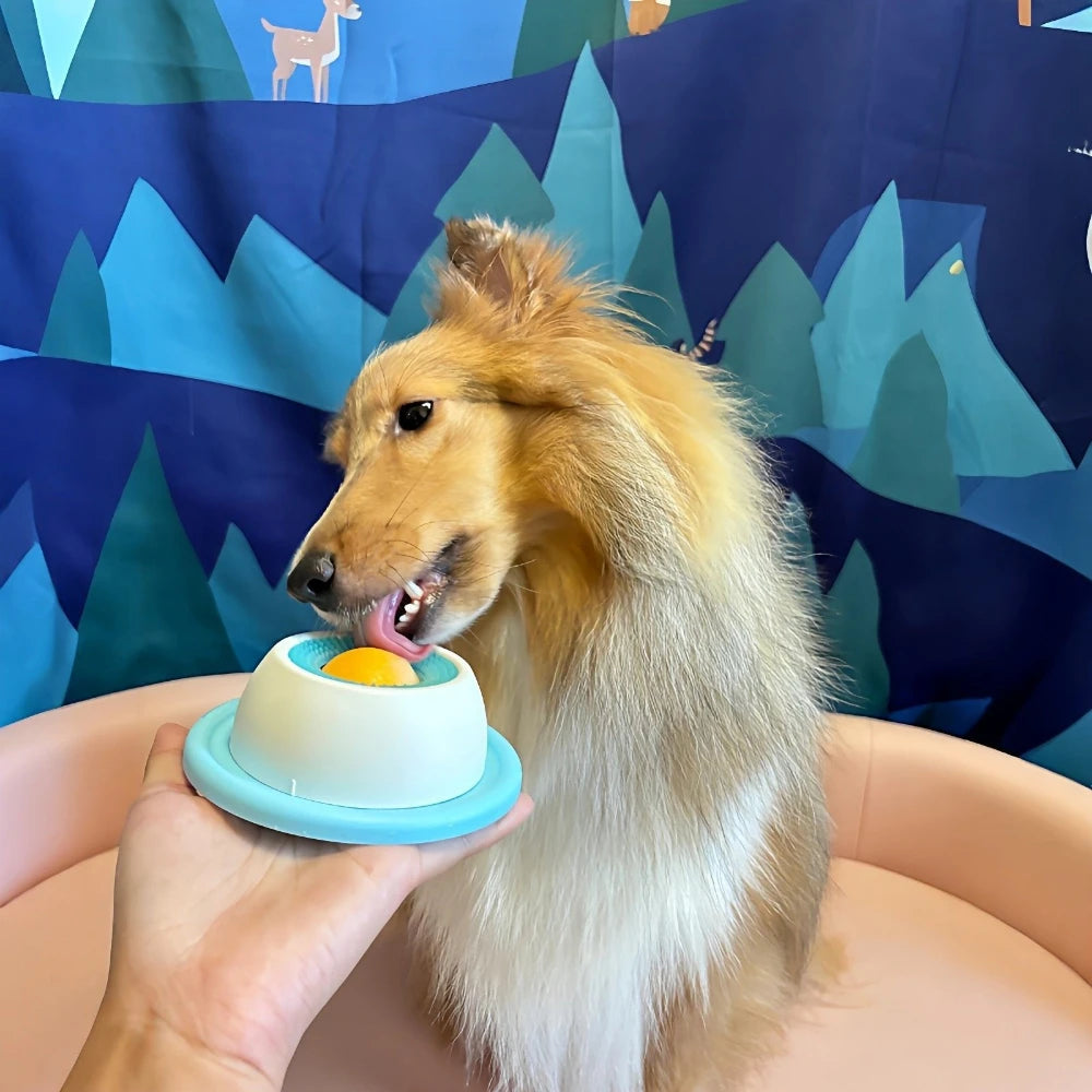 Comedero de Estimulación para Perros, Alfombra de Lamer para Mascotas, Comedero Lento, Plato de Lamer Yogur, Interactivo para Gatos y Perros, Tazón de Snacks, Tazones Cansadores, Herramienta de Cuidado Dental
